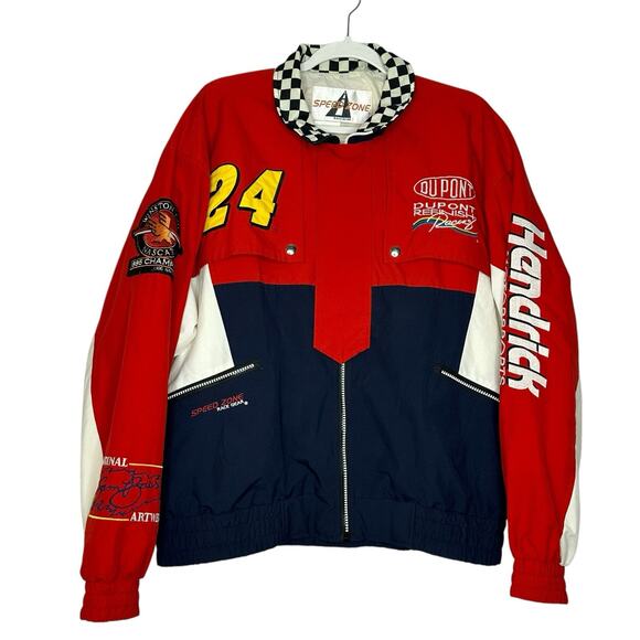 Speed Zone Race Gear Jeff Gordon 24 Jacket Vintage 1996 Hendrick Motor Sport XXL - Picture 1 of 16
